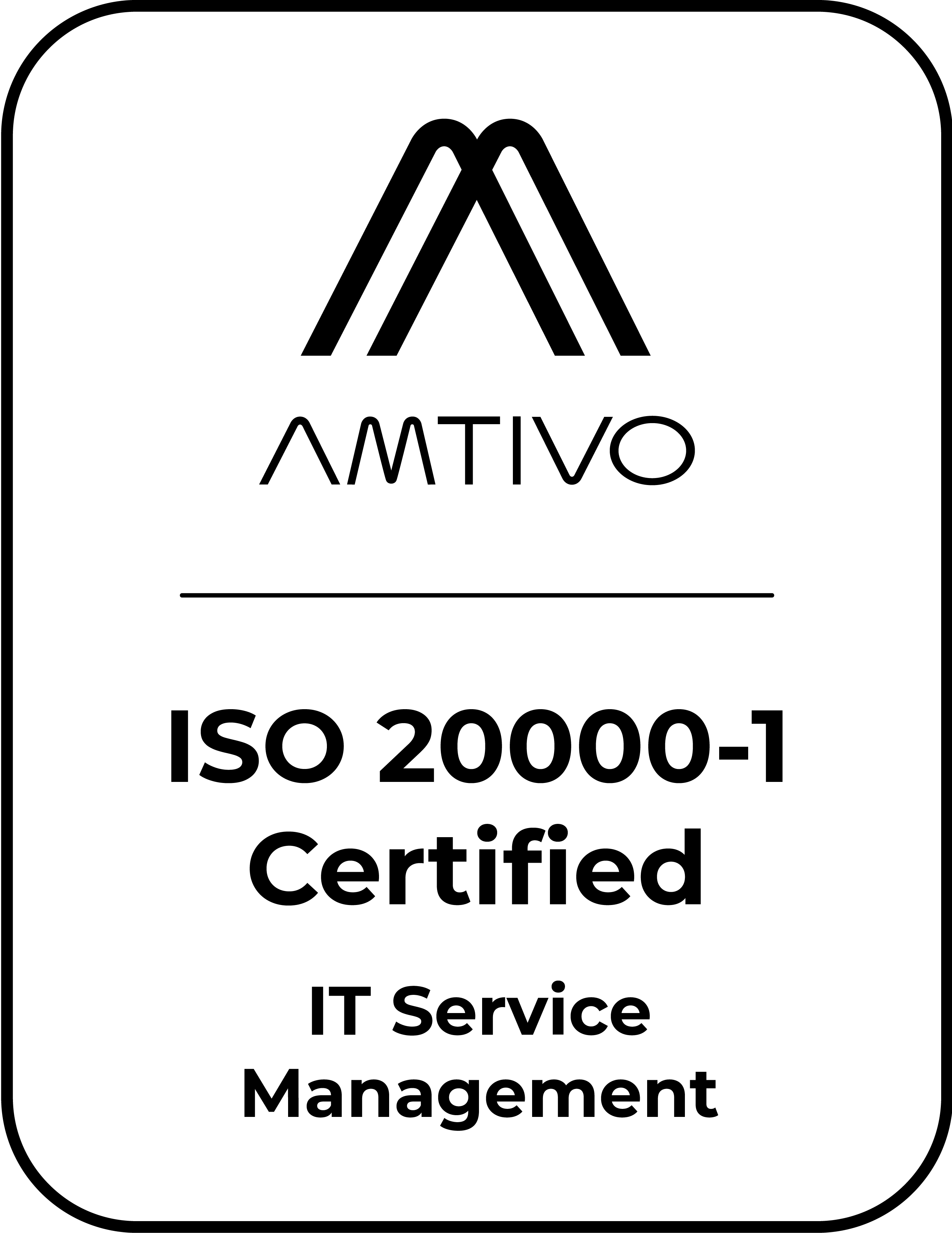 ISO 20000 accreditation logo